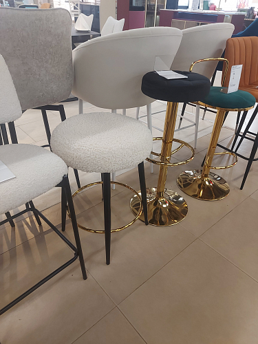 Барный стул Plato black fabric из шоурума 2